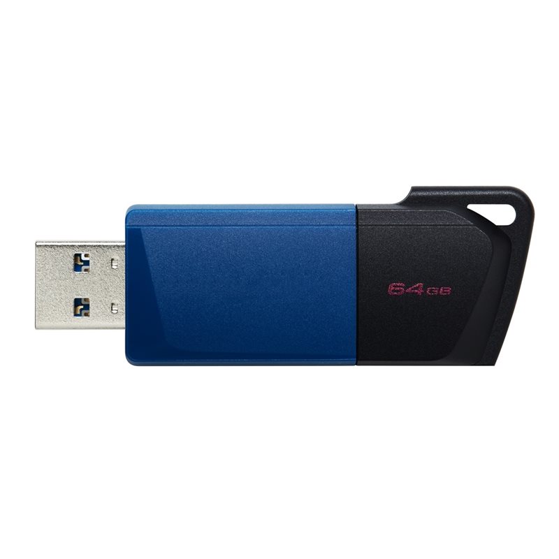 Kingston (Outlet) 64GB DataTraveler Exodia M, 3.2 Gen1 USB-A -muistitikku, musta/sininen