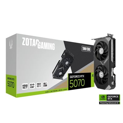 Zotac GeForce RTX 5070 Twin Edge -näytönohjain, 12GB GDDR7