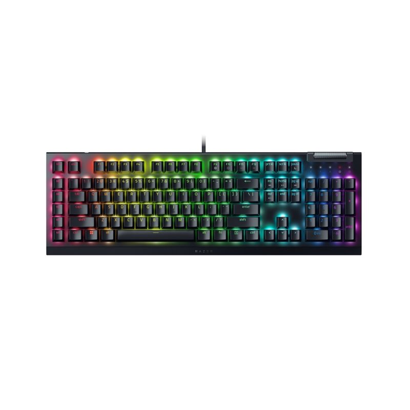 Razer (Outlet) BlackWidow V4 X, mekaaninen pelinäppäimistö, Razer Green, musta