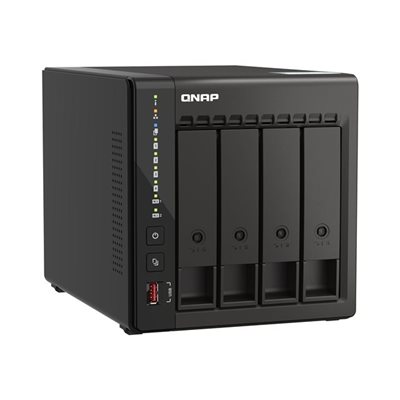 QNAP TS-453E, 4-paikkainen NAS-asema, 8GB, musta