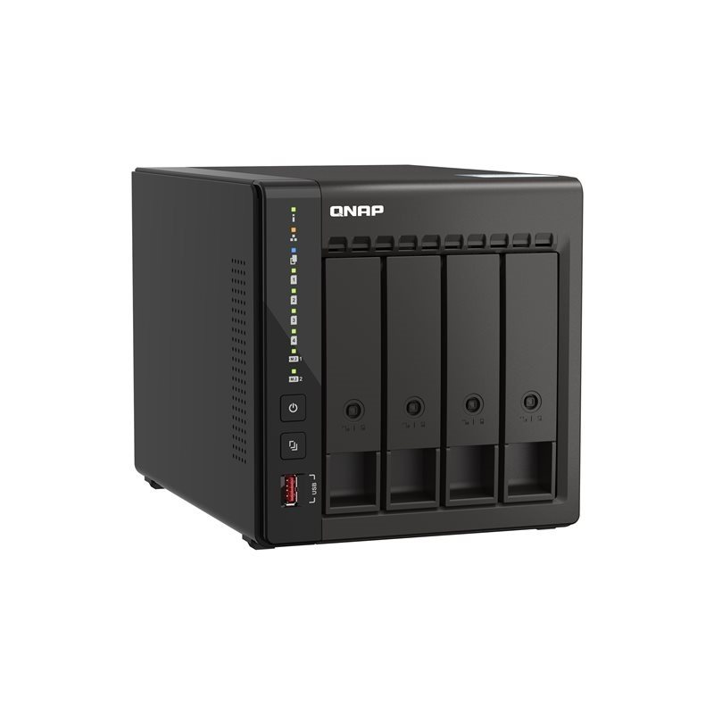 QNAP TS-453E, 4-paikkainen NAS-asema, 8GB, musta