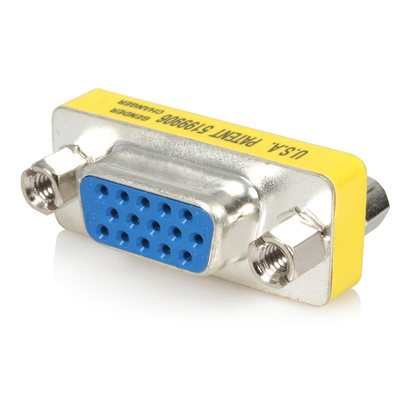 StarTech.com VGA / DB15 Slimline sukupuolenvaihtaja, naaras/naaras, hopea