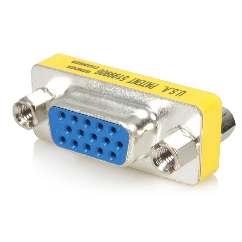 StarTech.com VGA / DB15 Slimline sukupuolenvaihtaja, naaras/naaras, hopea