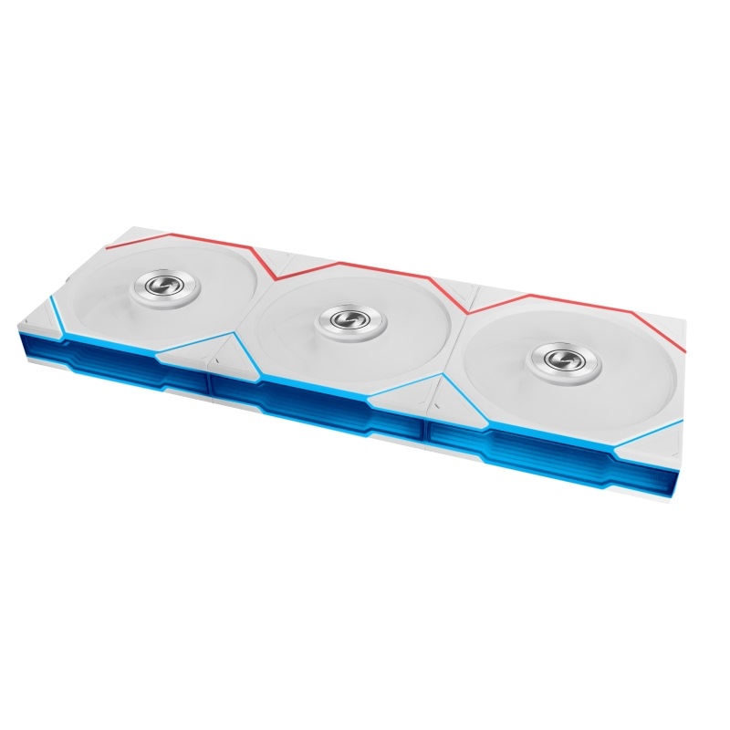 Lian Li UNI FAN TL Flex Wireless 3 pack, 120mm PWM-laitetuuletinsarja, valkoinen