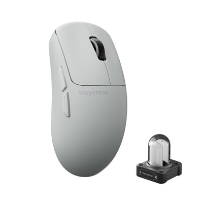 Keychron G6 HE 8K, langaton hiiri, 40 000 DPI, valkoinen