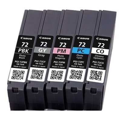 Canon PGI-72 PBK/GY/PM/PC/CO ink multi pack