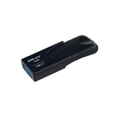 PNY 16GB Attaché 4, USB 3.1 -muistitikku, 80/20 MB/s, musta