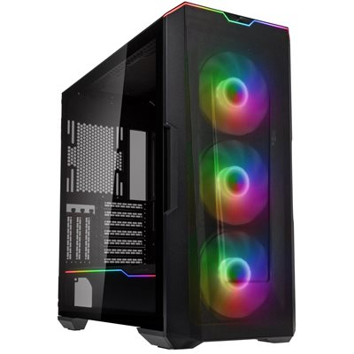 Phanteks Eclipse G500A D-RGB - Satin Black, ikkunallinen miditornikotelo, musta