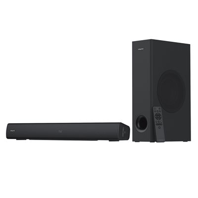 Creative Stage v2, 2.1 soundbar, Bluetooth 5.0, musta
