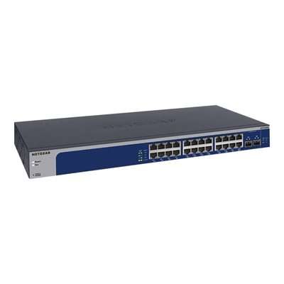 Netgear XS724EM, räkkiasennettava 24-porttinen 10G/Multi-Gigabit Plus -kytkin