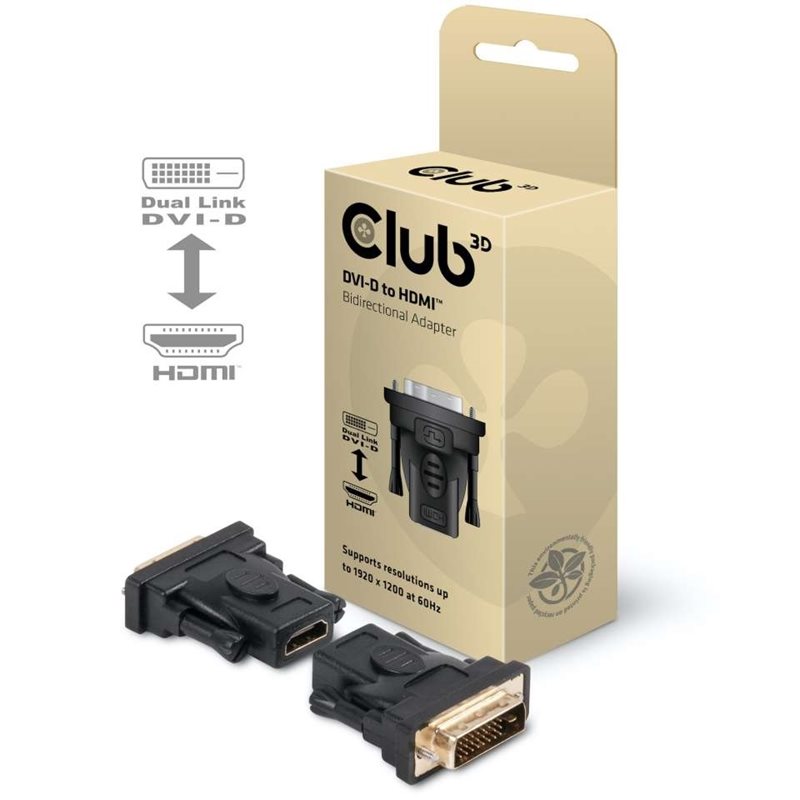 Club 3D DVI-D -> HDMI -adapteri, musta