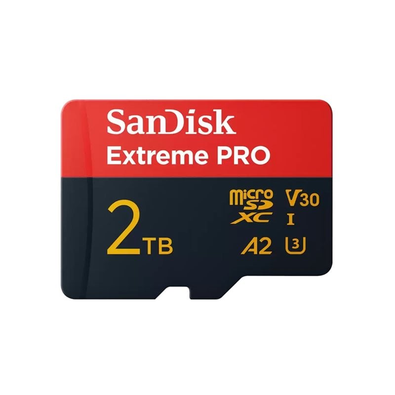 Sandisk 2TB Extreme PRO, microSDXC -muistikortti, UHS-I U3 V30 A2, 250/150 MB/s