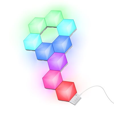 TRUST GXT902 VYBZ, Hexagon valopaneelien aloituspakkaus, 9kpl