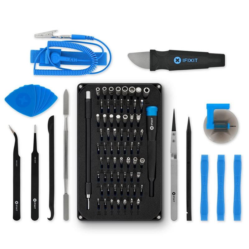 iFixit Pro Tech Toolkit -työkalusarja, musta/sininen