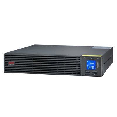 APC 3000VA/2700W Easy UPS On-Line -UPS-laite, 2U, 6x C13 + 1x C19, musta