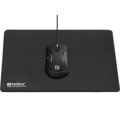 Sandberg Gamer Mousepad -pelihiirimatto, 32 x 24 x 0,3 cm, musta