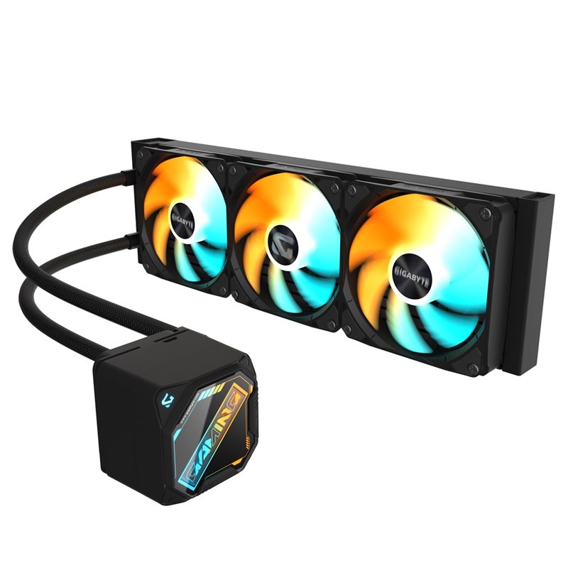 Gigabyte GAMING 360, 360mm AIO-nestejäähdytysratkaisu prosessorille, musta