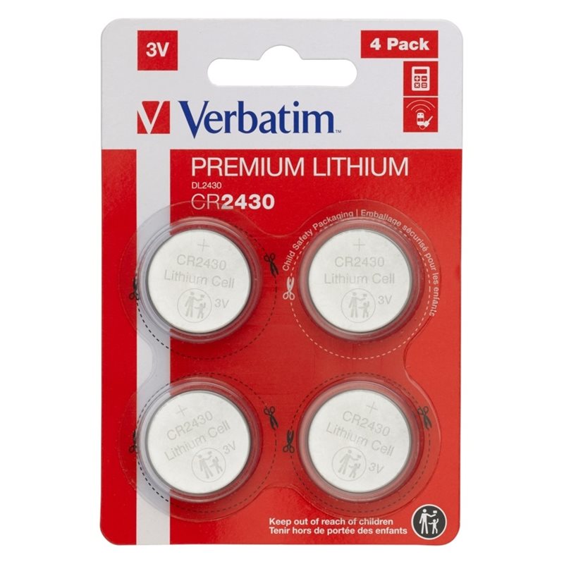 Verbatim CR2430 -paristo, 4kpl