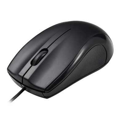 Deltaco Optinen hiiri, 3 painiketta, USB-C, musta
