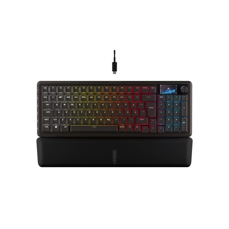Corsair VANGUARD PRO 96, mekaaninen pelinäppäimistö, Hall Effect, musta