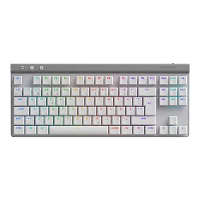 Logitech (Outlet) G515 Lightspeed TKL -langaton pelinäppäimistö, Tactile, valkoinen