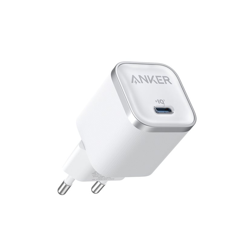 Anker 45W Nano Charger, GaN-verkkovirtalaturi, USB-C, valkoinen