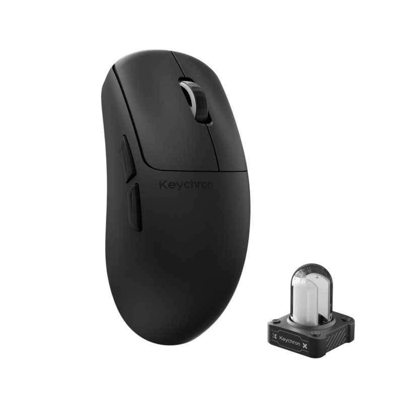 Keychron G6 HE 8K, langaton hiiri, 40 000 DPI, musta
