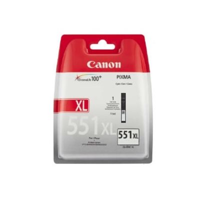 Canon CLI-551XL, Harmaa, Mustepatruuna