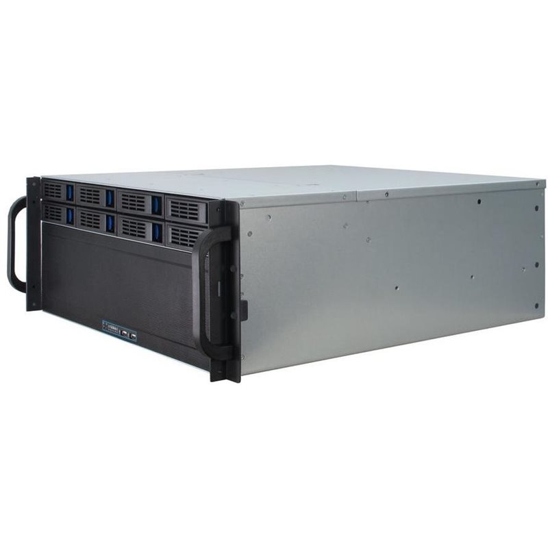 Inter-Tech 4U 4408 -serverikotelo, 4U, musta/harmaa