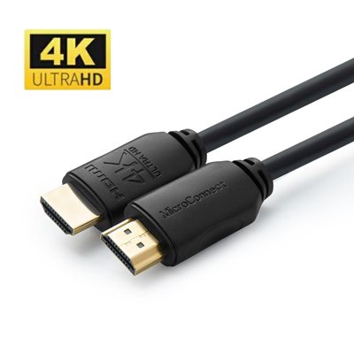 MicroConnect 2.0 HDMI -näyttökaapeli, 2m, musta