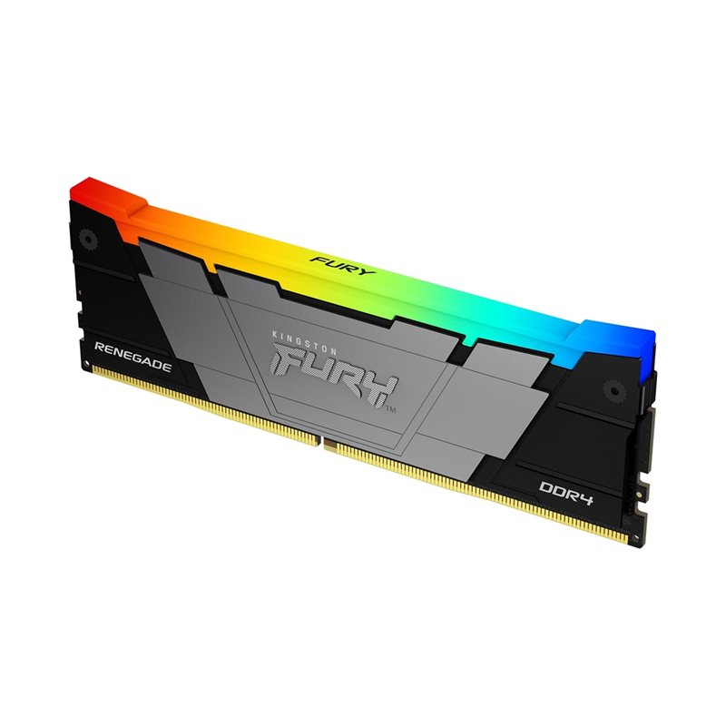 Kingston 16GB (1 x 16GB) FURY Renegade DDR4 RGB, 3600MHz, CL16, 1.35V, musta/harmaa