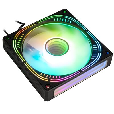 Kolink Umbra Void Pro, 120mm ARGB PWM -laitetuuletin, musta