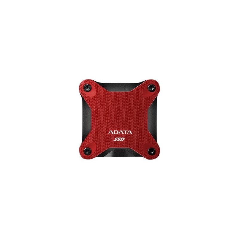 A-Data 240GB SD600Q, ulkoinen SSD-levy, USB 3.1, punainen/musta