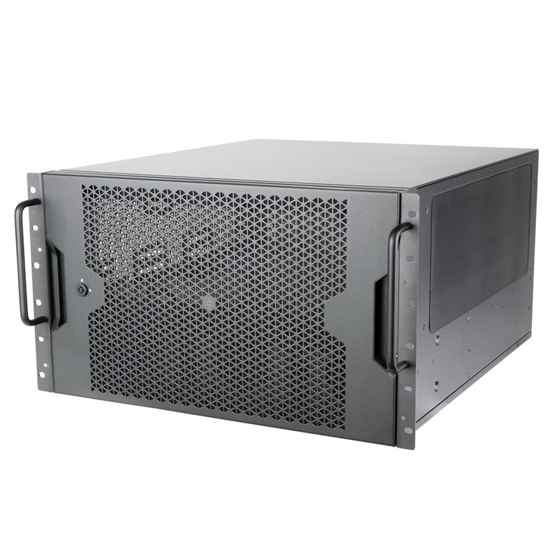 SilverStone RM600, räkkiasennettava serverikotelo, 6U, musta