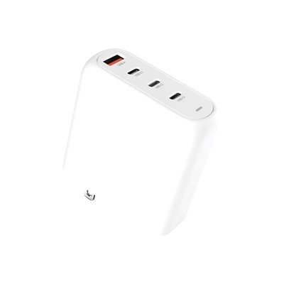 Creative 100W GaN-verkkovirtalaturi, 3x USB-C + USB-A, PD3.0/QC4+, valkoinen