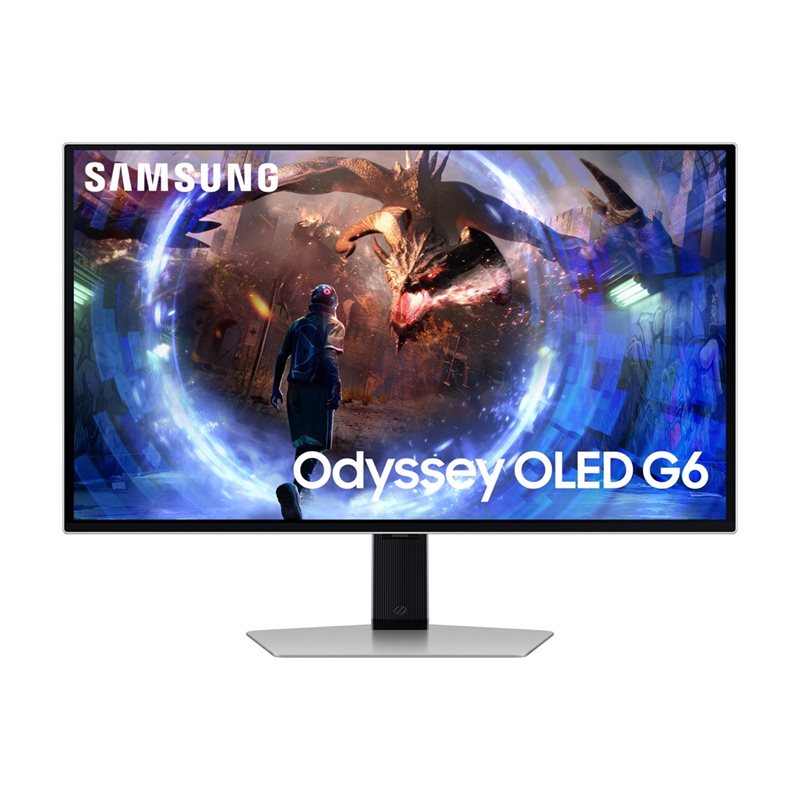 Samsung (Outlet) 27" Odyssey OLED G6, 360Hz QHD-pelimonitori, hopea