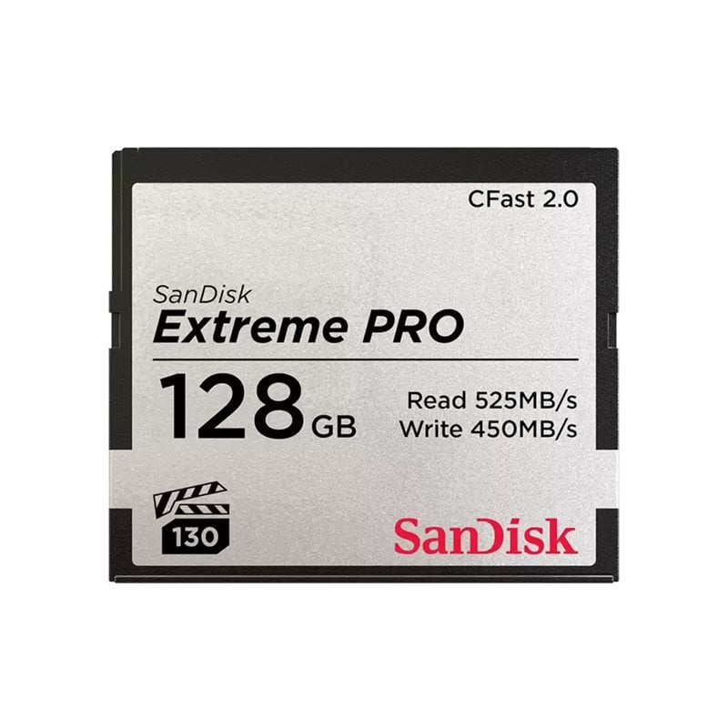 Sandisk 128GB Extreme Pro CFAST 2.0 -muistikortti, 525/450 MB/s