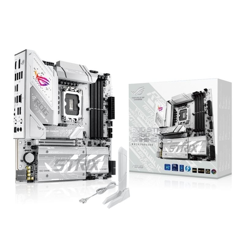 Asus ROG STRIX B860-G GAMING WIFI, mATX-emolevy