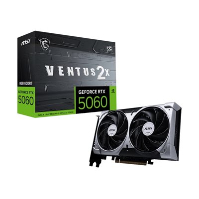 MSI GeForce RTX 5060 VENTUS 2X OC -näytönohjain, 8GB GDDR7
