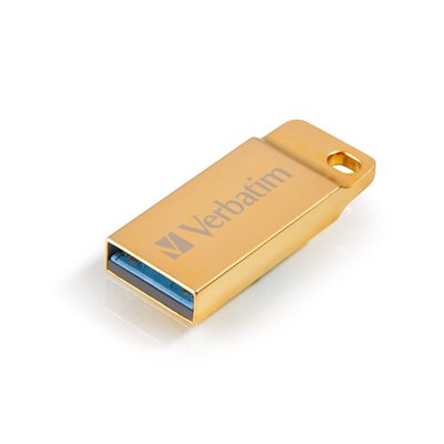 Verbatim 16GB Metal Executive, 3.2 Gen1 USB-A -muistitikku, jopa 80/25 MB/s, kulta