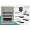 Digitus Verkkokaappibundle 9U 10", seinäasennettava, musta