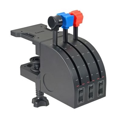 Logitech Saitek Pro Throttle Quadrant -vipujärjestelmä PC:lle, musta