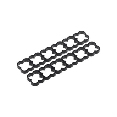 Alphacool Eiskamm Alu X24 - 4mm musta - 2kpl