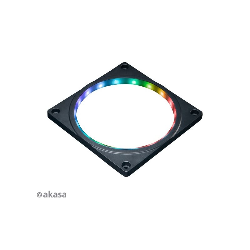 Akasa Addressable RGB LED -tuuletinkehys, musta