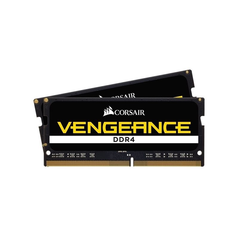 Corsair 64GB (2 x 32GB) Vengeance Series, DDR4 2666MHz, SO-DIMM, CL18, 1.20V, musta