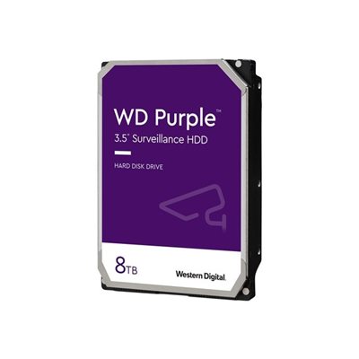 Western Digital 8TB WD Purple, sisäinen 3.5" kiintolevy, SATA III, 5640 rpm, 128 MB