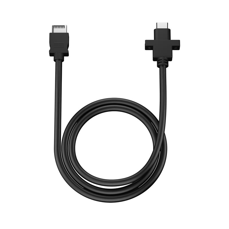 Fractal Design USB-C 10Gbps Cable – Model D, USB-C -kaapeli Pop-sarjan koteloille, musta
