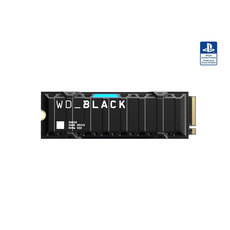 Western Digital 2TB WD_BLACK SN850, NVMe SSD-levy, M.2 2280, PCIe Gen4 x4, 7000/5100 MB/s