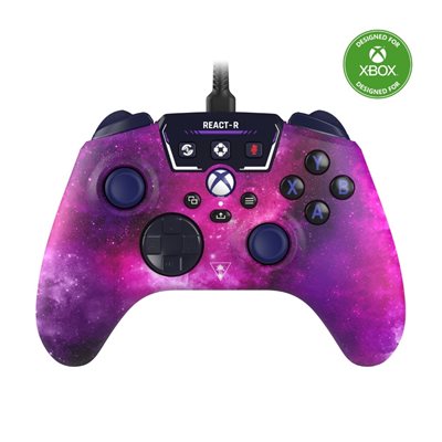 Turtle Beach REACT-R Controller - Nebula, langallinen pädiohjain, Xbox/PC, violetti