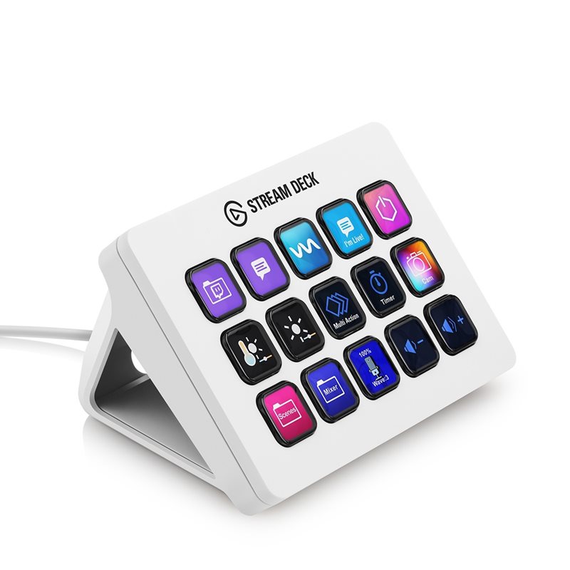 Elgato Stream Deck MK.2 -hallintapaneeli, valkoinen